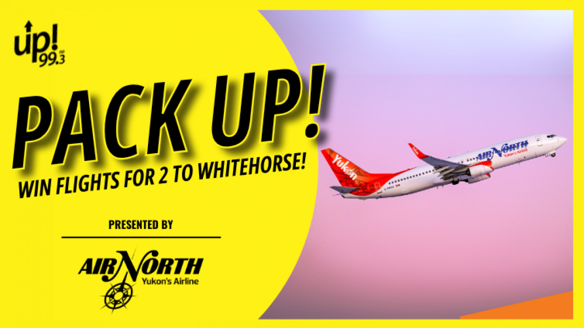 Pack up! ... Win Flights for 2 to Whitehorse!